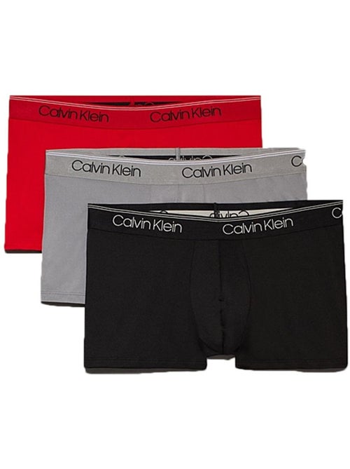 Pack 3 Boxers Calvin Klein Jeans Vermelho/Cinzento/Preto 8Z8 - Kiabi Pack 3 Boxers Calvin Klein Jeans Vermelho/Cinzento/Preto 8Z8 - Kiabi