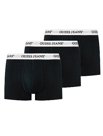 Pack 3 boxers guess para homem preto/branco