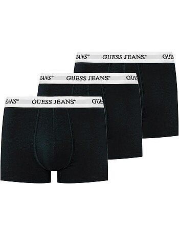 Pack 3 boxers guess para homem preto/branco