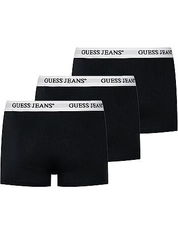 Pack 3 boxers guess para homem preto/branco