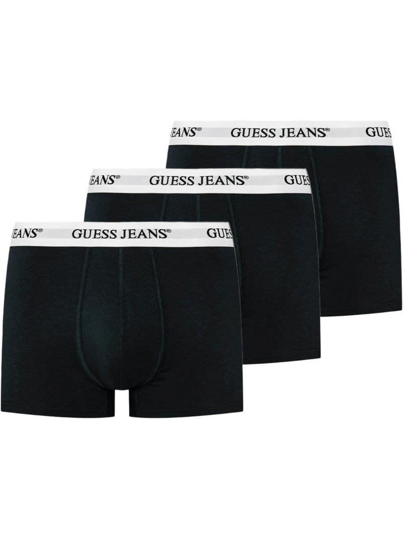 Pack 3 boxers guess para homem preto/branco Preto - Kiabi