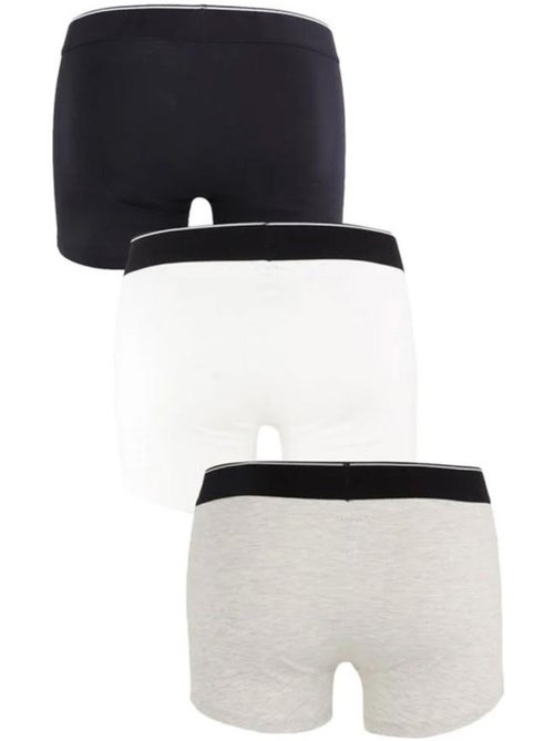 Pack 3 Boxers Kaporal QUADMH para Homem - Preto/Branco/Cinzento - Kiabi Pack 3 Boxers Kaporal QUADMH para Homem - Preto/Branco/Cinzento - Kiabi