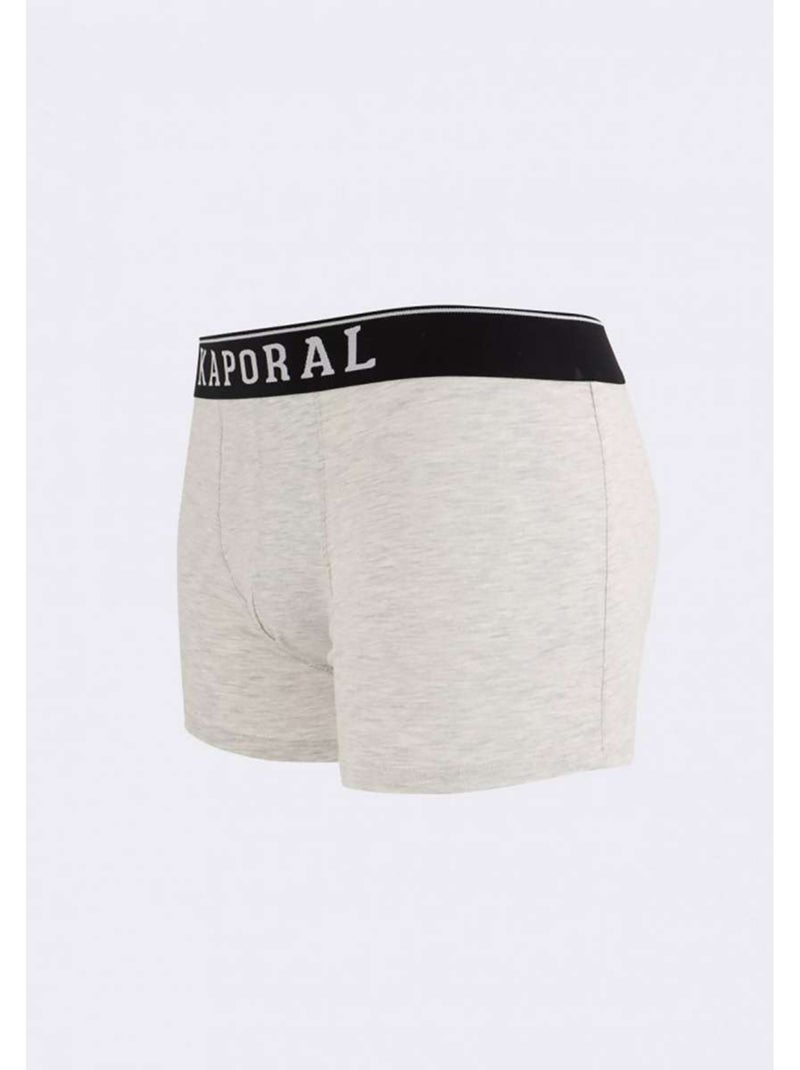 Pack 3 Boxers Kaporal QUADMH para Homem - Preto/Branco/Cinzento Preto Branco Cinza - Kiabi