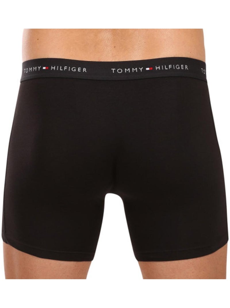 Pack 3 Boxers Pretos de Homem Tommy Hilfiger UM0UM03696 Preto - Kiabi