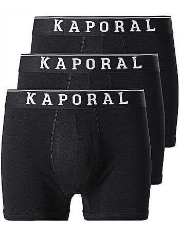 Pack 3 Boxers Pretos Kaporal QUADMH para Homem