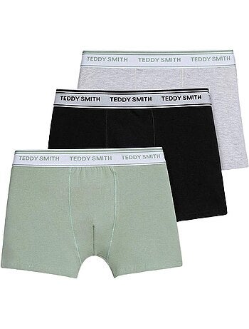 Pack 3 Boxers Teddy Smith para Homem Cinzento/Caqui 1TS/52/9