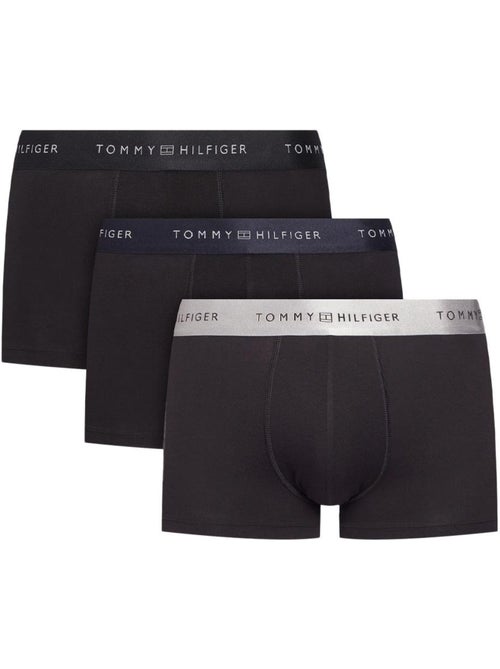 Pack 3 Boxers Tommy Hilfiger Metallic para Homem Preto/Cinzento - Kiabi
