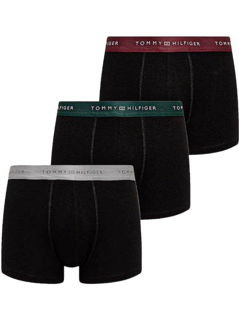 Pack 3 Boxers Tommy Hilfiger Metallics Pretos para Homem Preto Multicolorido - Kiabi