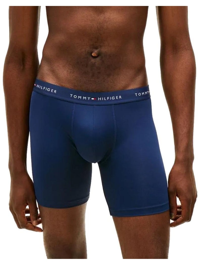 Pack 3 boxers tommy hilfiger para homem em azul, cinzento e marinho Azul - Kiabi