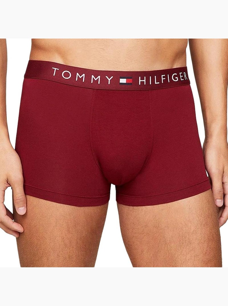 Pack 3 Boxers Tommy Hilfiger para Homem em Bordeaux, Branco e Azul-Marinho UM0UM03181 Bordô - Kiabi