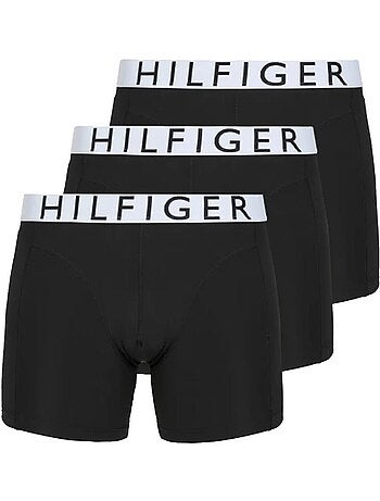 Pack 3 boxers tommy hilfiger para homem em preto e branco