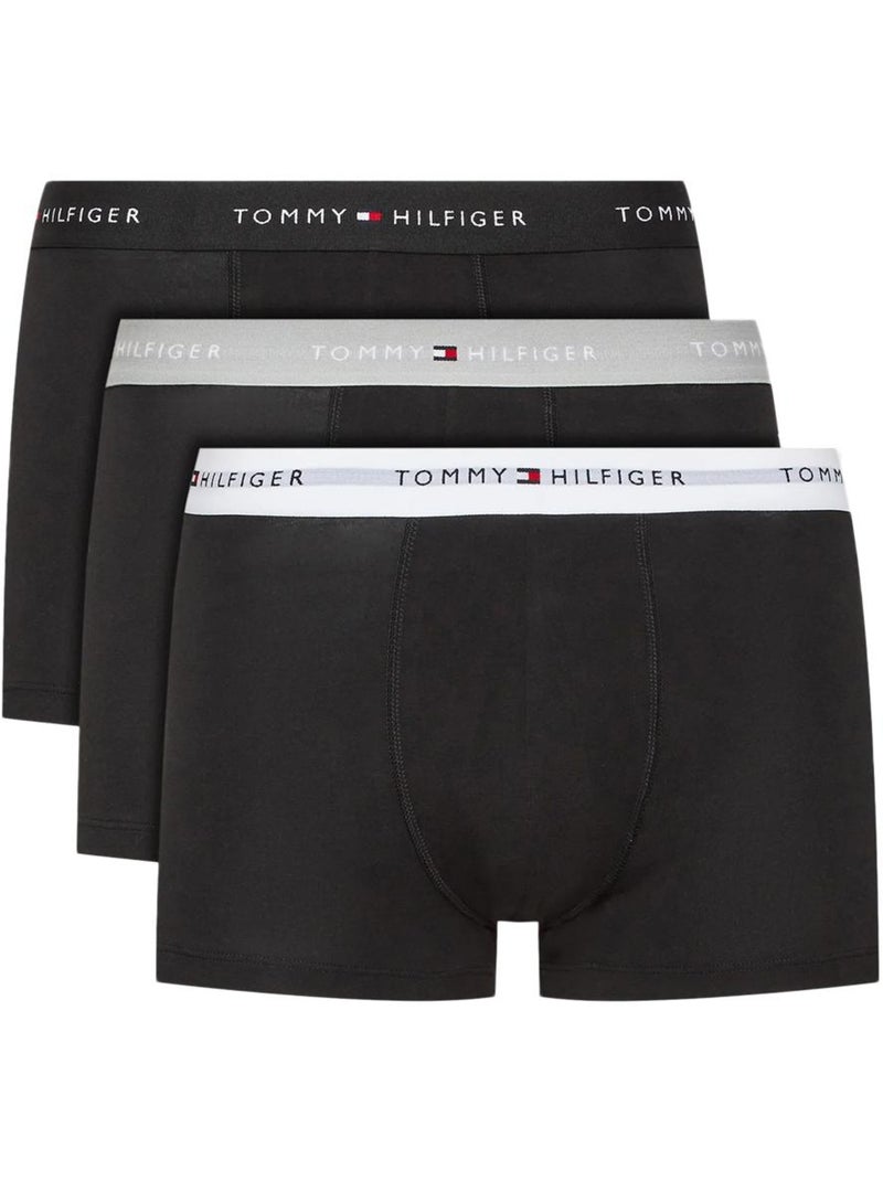 Pack 3 Boxers Tommy Hilfiger para Homem Preto/Cinzento UM0UM02763 Preto Cinza - Kiabi