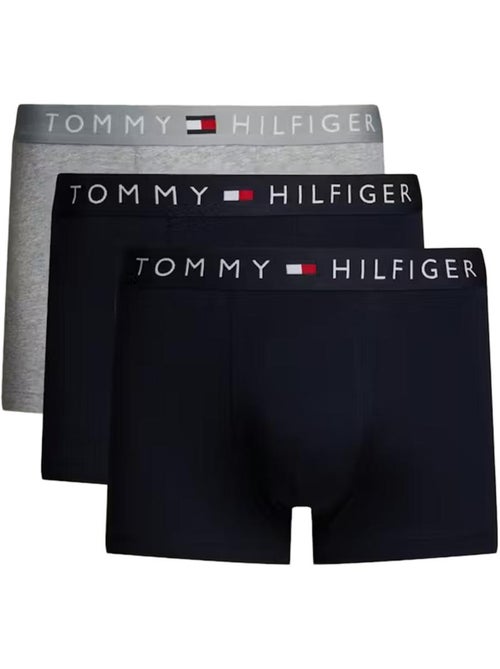 Pack 3 Boxers Tommy Hilfiger para Homem Preto/Cinzento UM0UM03181 - Kiabi