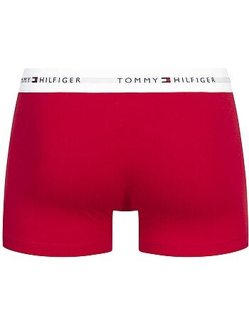 Pack 3 Boxers Tommy Hilfiger Trunk para Homem em Branco, Vermelho e Azul-Marinho