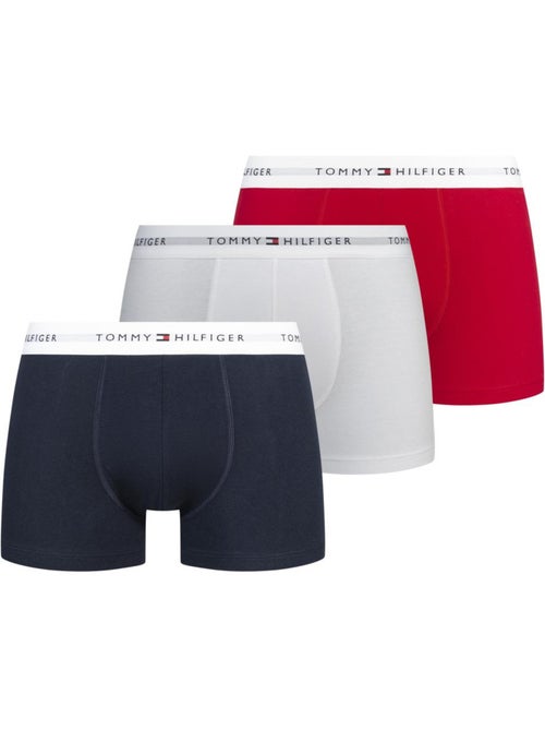 Pack 3 Boxers Tommy Hilfiger Trunk para Homem em Branco, Vermelho e Azul-Marinho - Kiabi Pack 3 Boxers Tommy Hilfiger Trunk para Homem em Branco, Vermelho e Azul-Marinho - Kiabi