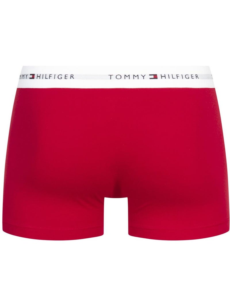 Pack 3 Boxers Tommy Hilfiger Trunk para Homem em Branco, Vermelho e Azul-Marinho Branco - Kiabi
