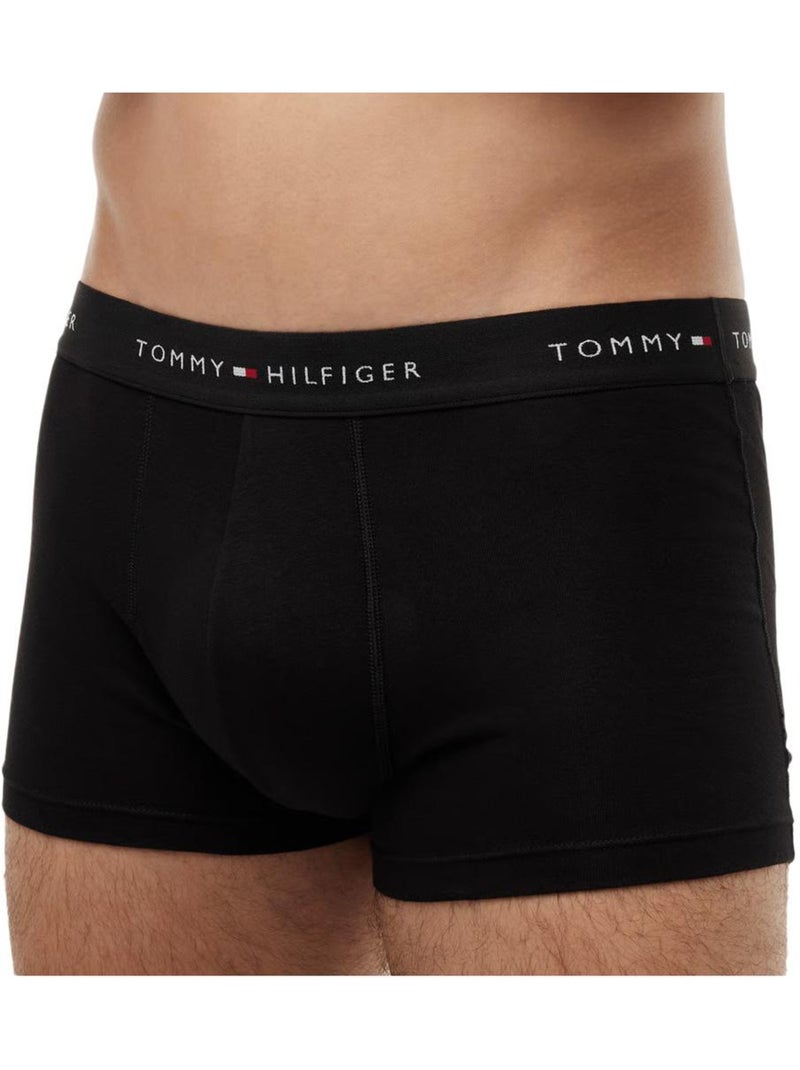 Pack 3 Boxers Tommy Hilfiger Trunk para Homem Preto/Branco Preto - Kiabi