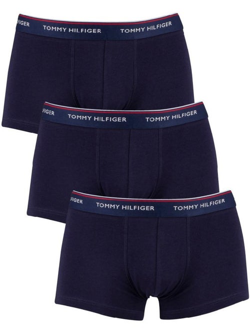 Pack 3 Boxers Trunk Tommy Hilfiger Marine para Homem - Kiabi Pack 3 Boxers Trunk Tommy Hilfiger Marine para Homem - Kiabi