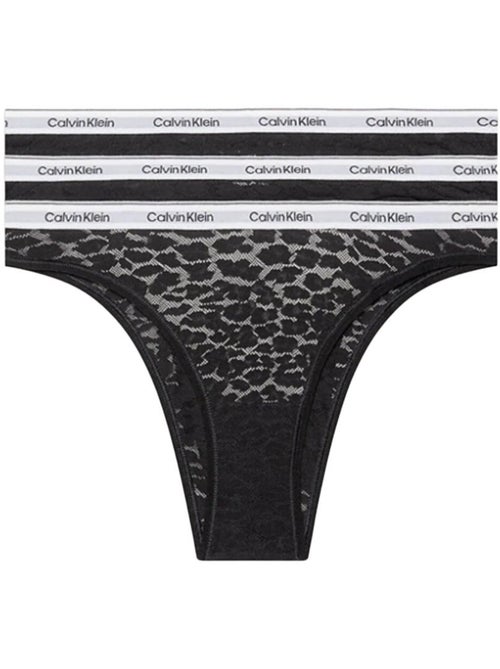 Pack 3 cuecas calvin klein jeans brasileiras pretas para mulher - Kiabi Pack 3 cuecas calvin klein jeans brasileiras pretas para mulher - Kiabi