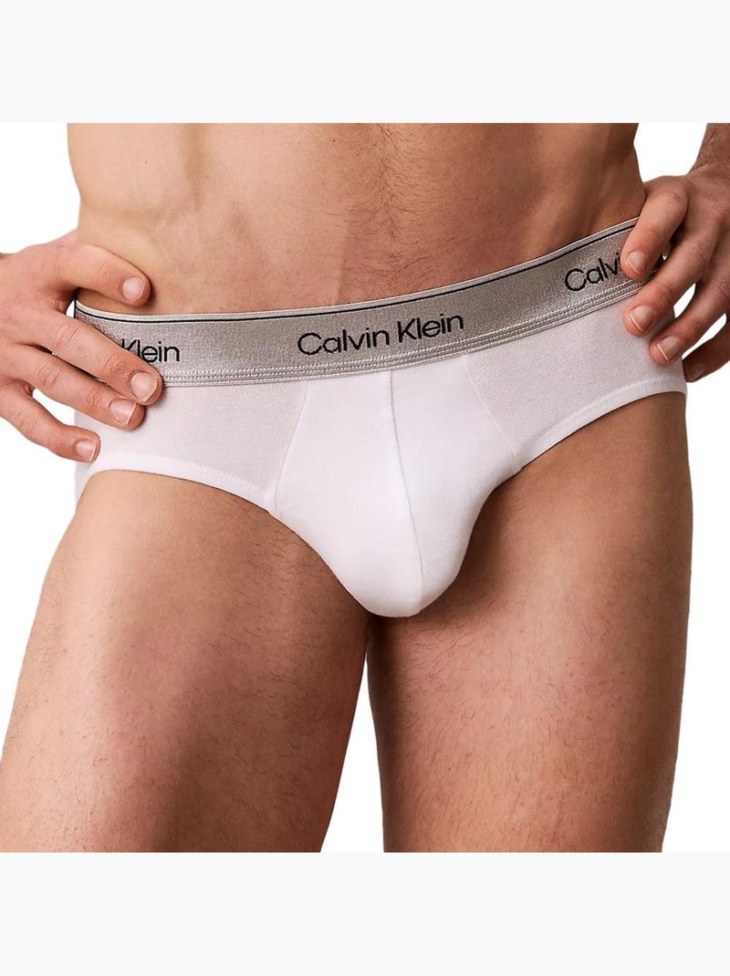 Pack 3 cuecas calvin klein jeans hip brief para homem - preto/branco/cinzento Preto - Kiabi