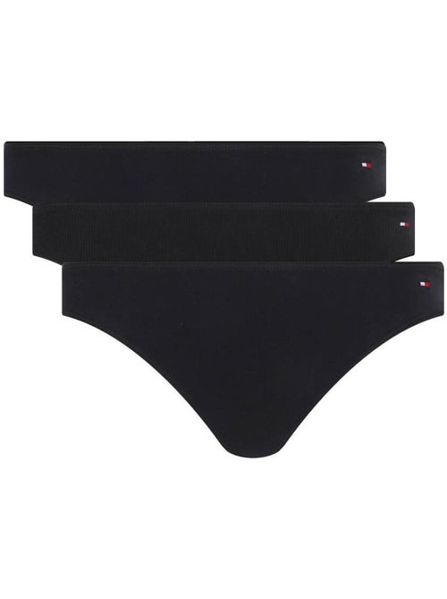 Pack 3 Cuecas Culotte Pretas de Mulher Tommy Hilfiger - Kiabi Pack 3 Cuecas Culotte Pretas de Mulher Tommy Hilfiger - Kiabi