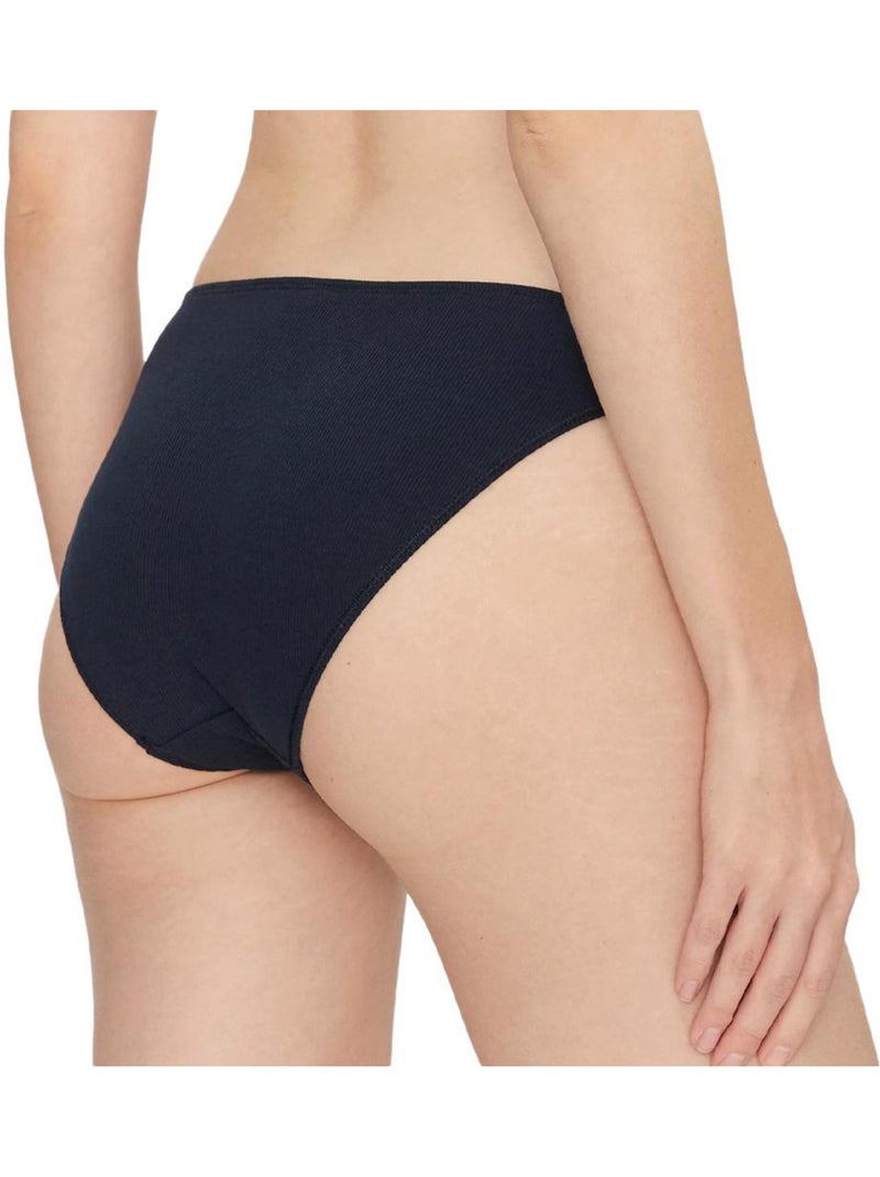 Pack 3 Cuecas Culotte Tommy Hilfiger Dipped para Mulher em Cinzento, Azul-Marinho e Branco Azul-marinho - Kiabi