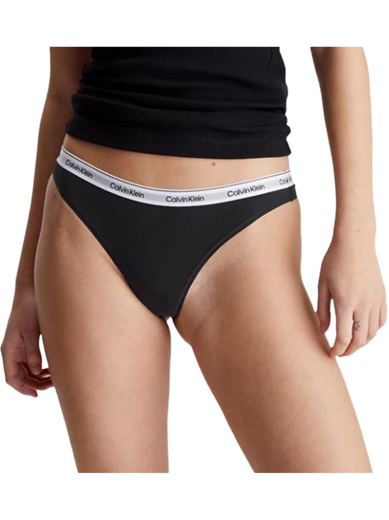 Pack 3 Cuecas Fio Dental Calvin Klein Pretas para Mulher Preto - Kiabi