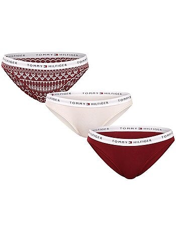 Pack 3 Cuecas Vermelhas de Mulher Tommy Hilfiger