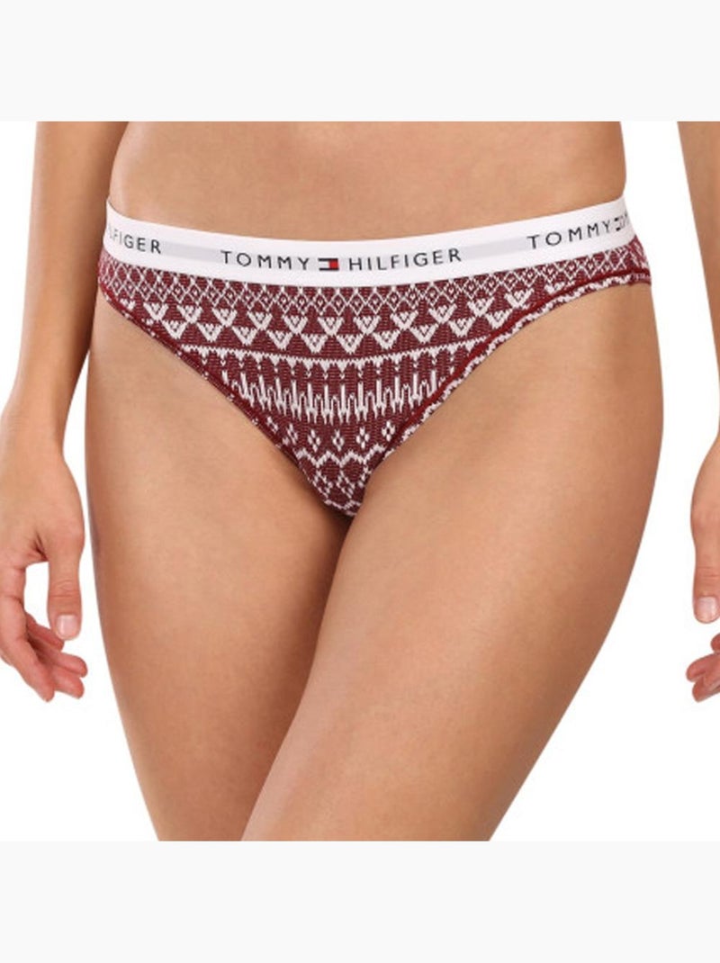 Pack 3 Cuecas Vermelhas de Mulher Tommy Hilfiger Vermelho - Kiabi