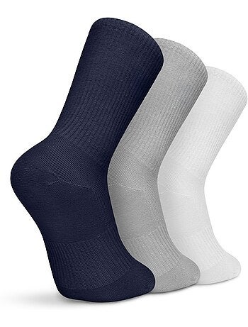 Pack 3 meias de golfe cano médio em algodão orgânico