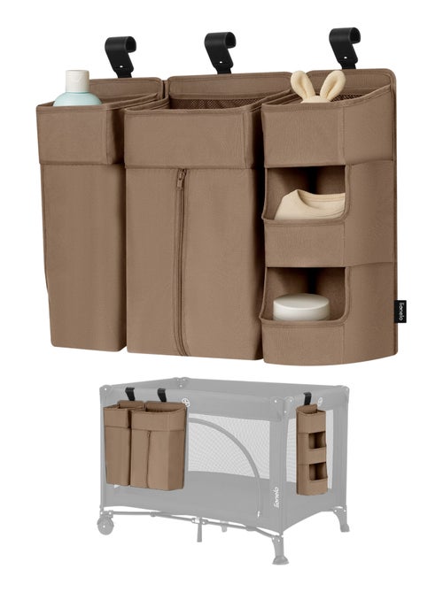 Pack 3 Organizadores Suspensos para Berço LIONELO Sidepocket - Para Fraldas - Cesto Porta-Objetos - Kiabi