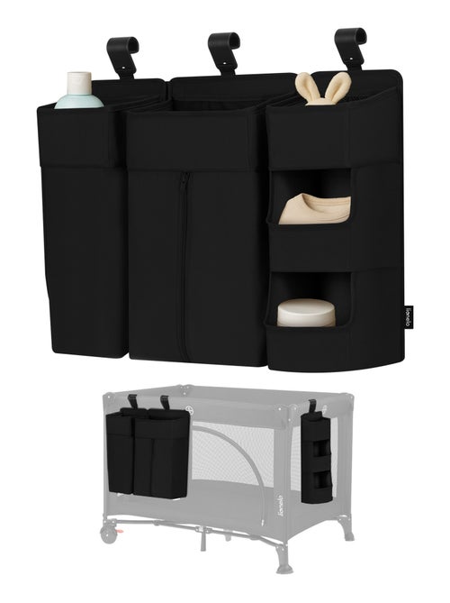 Pack 3 Organizadores Suspensos para Berço LIONELO Sidepocket - Para Fraldas - Cesto Porta-Objetos - Kiabi