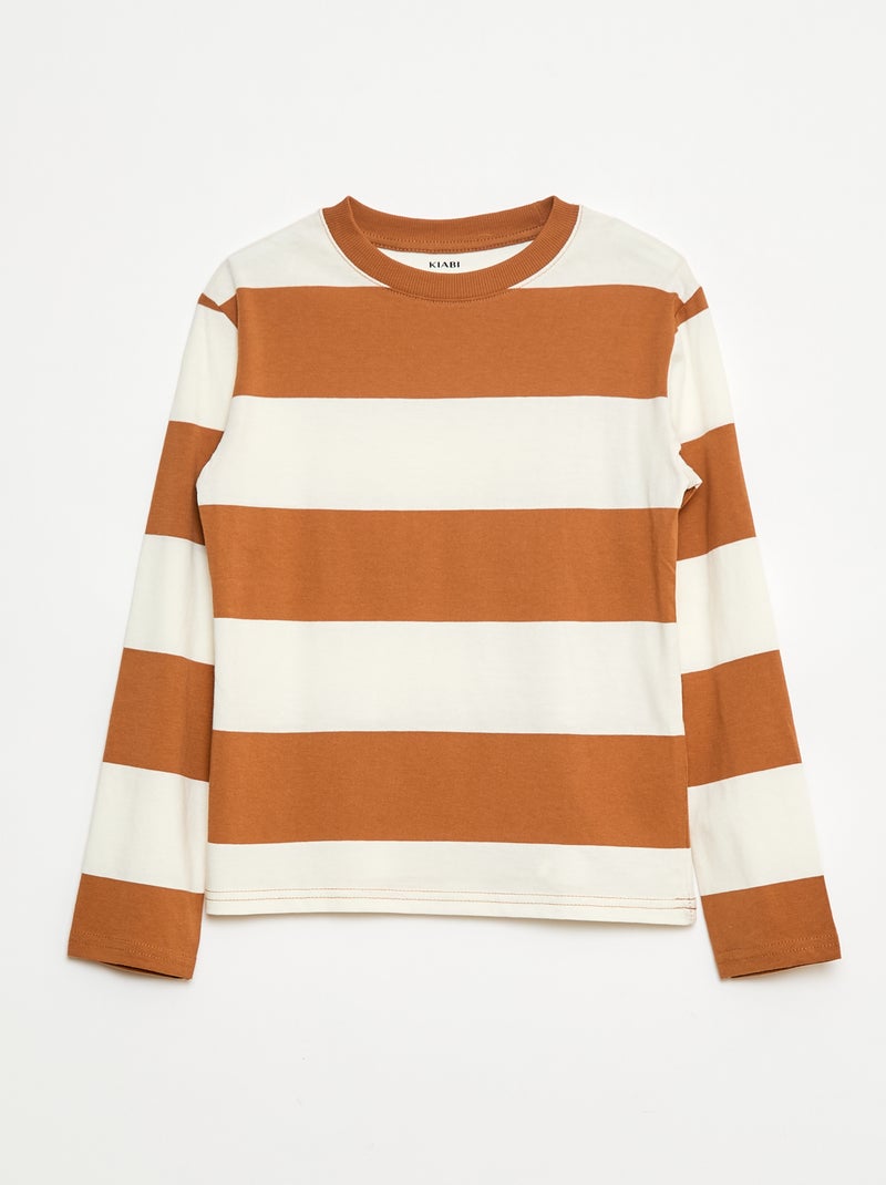 Pack 3 T-shirts com estampados Bege - Kiabi