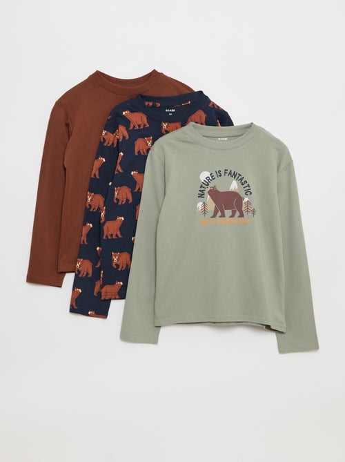 Pack 3 T-shirts com estampados - Kiabi