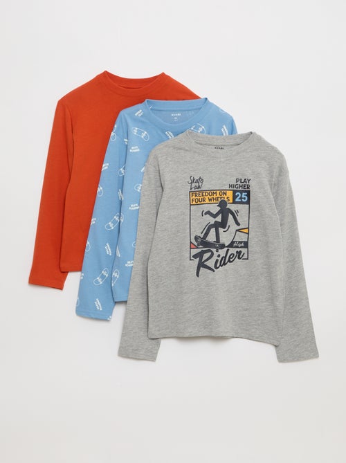 Pack 3 t-shirts com estampados - Kiabi