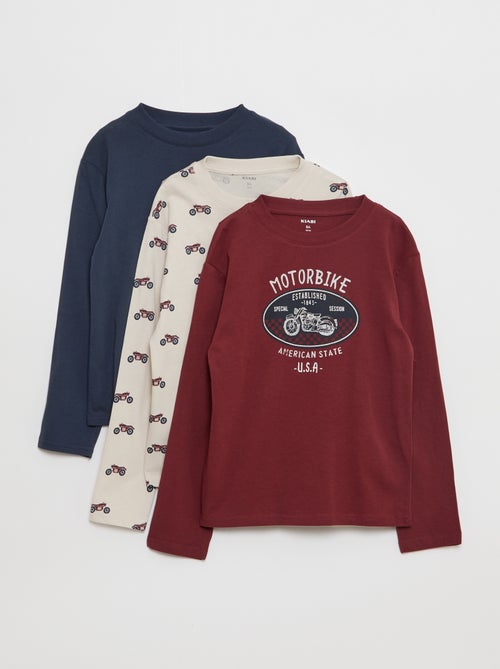 Pack 3 T-shirts com estampados - Kiabi