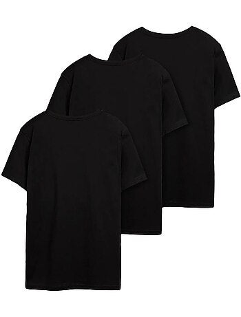 Pack 3 T-shirts Pretos de Homem Teddy Smith Cascade