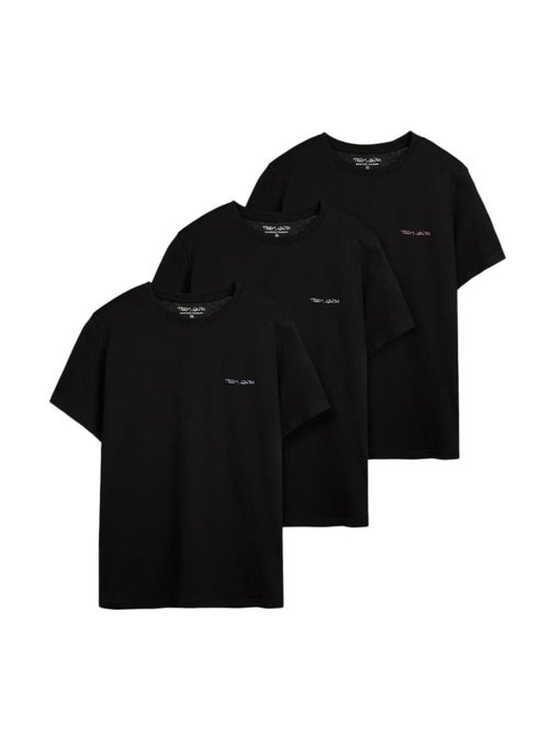 Pack 3 T-shirts Pretos de Homem Teddy Smith Cascade - Kiabi