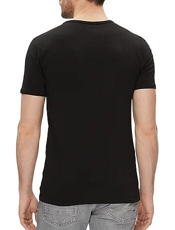 Pack 3 T-Shirts Tommy Hilfiger Stretch para Homem - Branco, Preto e Cinzento