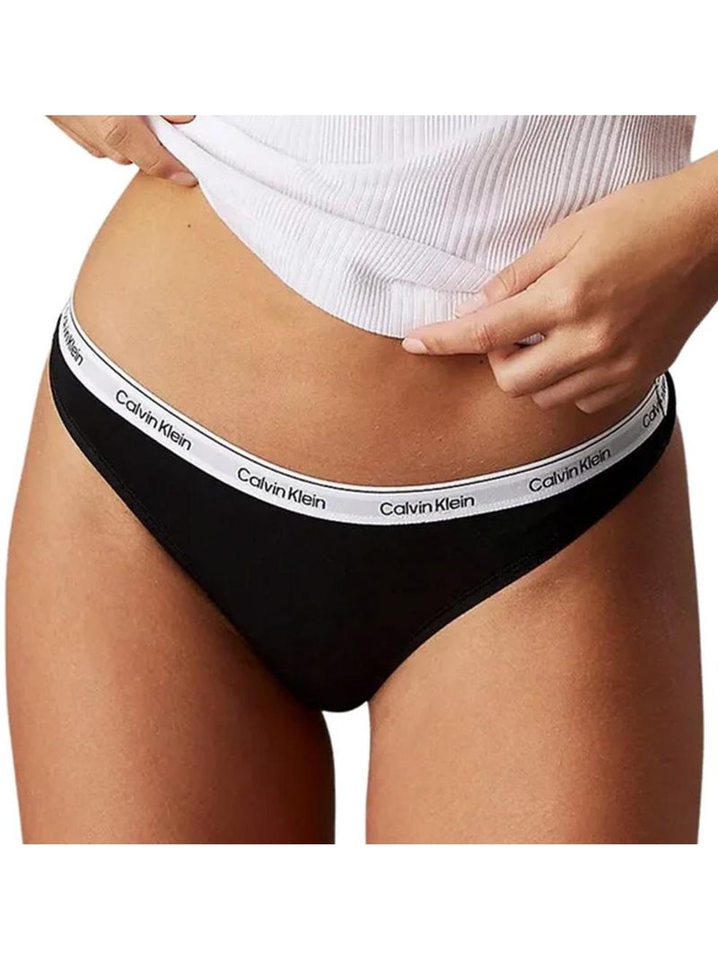 Pack 3 Tangas Calvin Klein Jeans para Mulher - Preto/Azul Preto - Kiabi