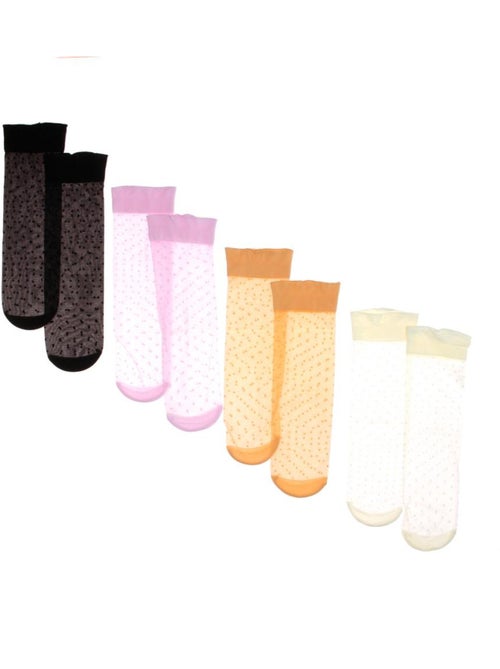Pack 4 Pares Meias de Mulher Vero Moda Tilla - Kiabi Pack 4 Pares Meias de Mulher Vero Moda Tilla - Kiabi
