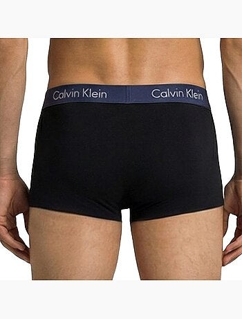 Pack 5 boxers calvin klein jeans low rise para homem preto/azul