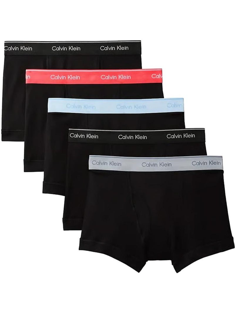 Pack 5 boxers calvin klein jeans trunk pretos para homem Preto - Kiabi