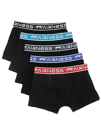 Pack 5 Boxers Pretos Airness para Rapaz