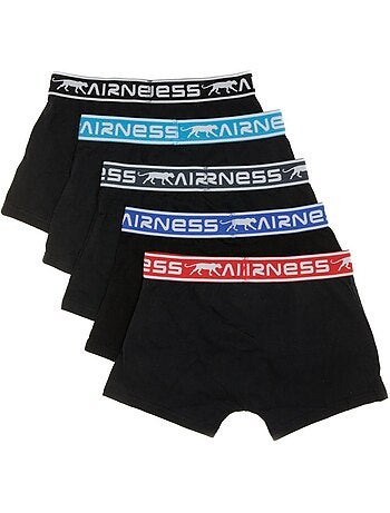 Pack 5 Boxers Pretos Airness para Rapaz