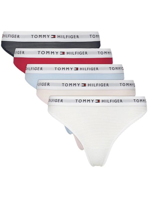 Pack 5 cuecas de mulher tommy hilfiger mix 05932 - Kiabi Pack 5 cuecas de mulher tommy hilfiger mix 05932 - Kiabi