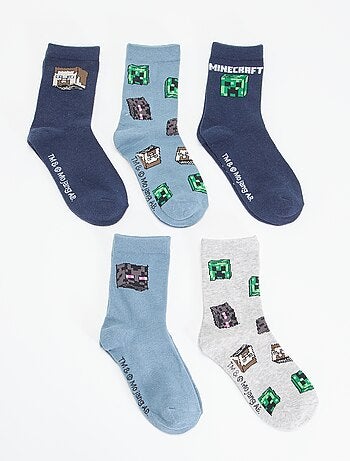 Pack 5 pares de meias 'Minecraft'