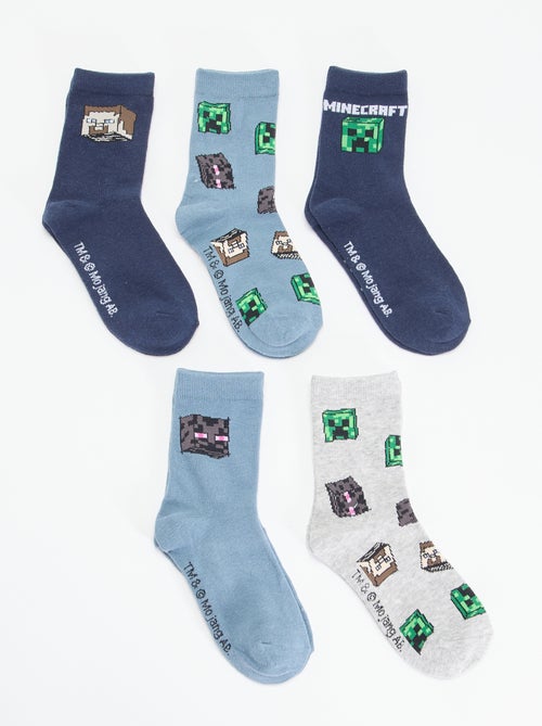 Pack 5 pares de meias 'Minecraft' - Kiabi