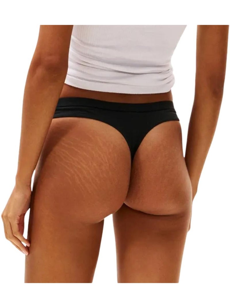 Pack 5 Tangas Pretas de Mulher Tommy Hilfiger Preto - Kiabi