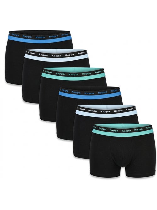 Pack 6 Cuecas Boxer Homem KAPPA Algodão Cinto Elástico - Kiabi Pack 6 Cuecas Boxer Homem KAPPA Algodão Cinto Elástico - Kiabi